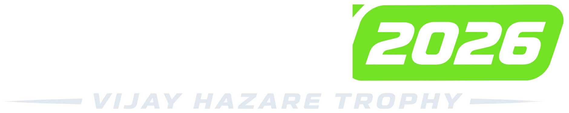 Vijay Hazare Trophy 2026 - BCCI Domestic One Day
